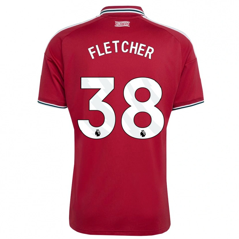 Danxen Mulher Camisola Jack Fletcher #38 Vermelho Amarelo Branco Principal 2026/27 Camisa