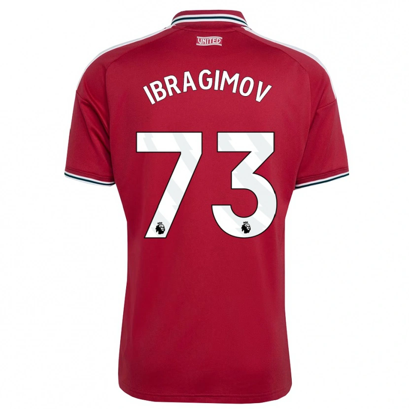 Danxen Mulher Camisola Amir Ibragimov #73 Vermelho Amarelo Branco Principal 2026/27 Camisa