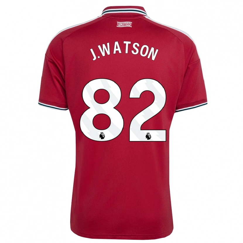 Danxen Mulher Camisola Jacob Watson #82 Vermelho Amarelo Branco Principal 2026/27 Camisa