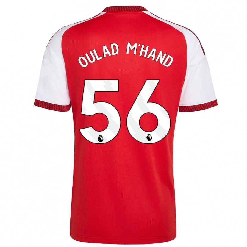 Danxen Mulher Camisola Salah-Eddine Oulad M'hand #56 Vermelho Branco Preto Principal 2026/27 Camisa