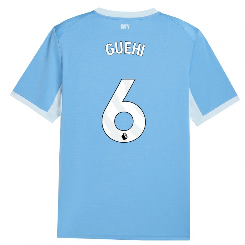 Danxen Mulher Camisola Marc Guéhi #6 Lightskyblue Branco Principal 2026/27 Camisa