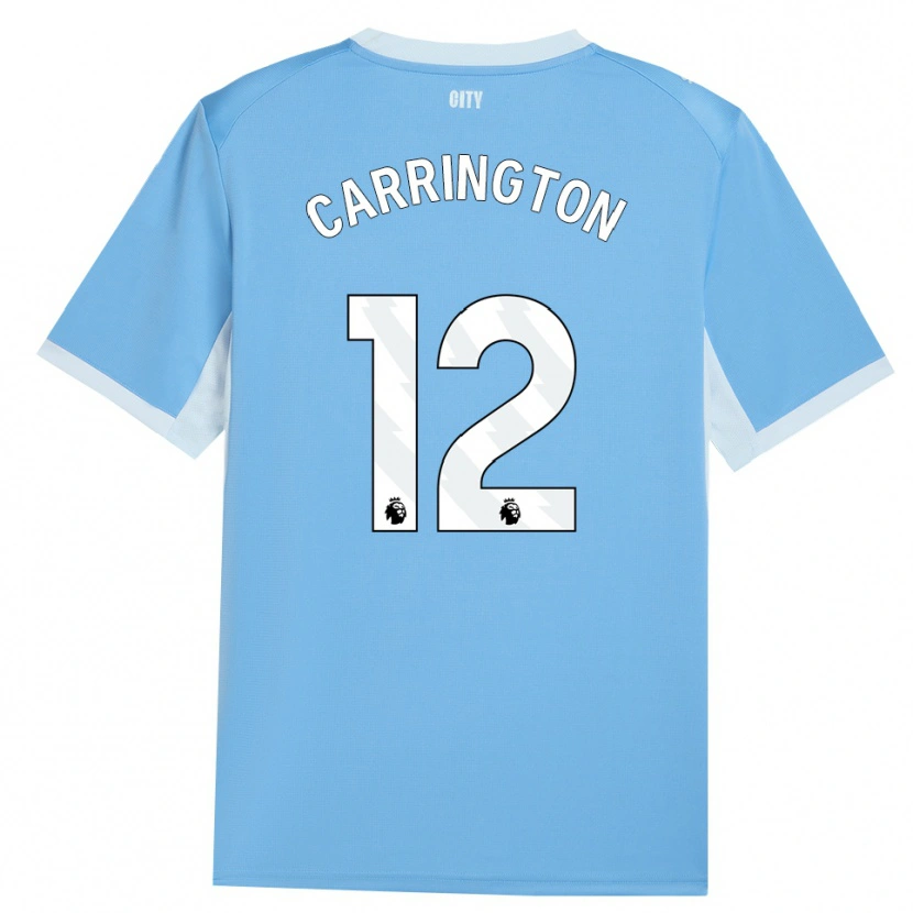 Danxen Mulher Camisola Theo Carrington #12 Lightskyblue Branco Principal 2026/27 Camisa