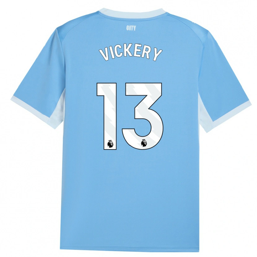 Danxen Mulher Camisola Ben Vickery #13 Lightskyblue Branco Principal 2026/27 Camisa