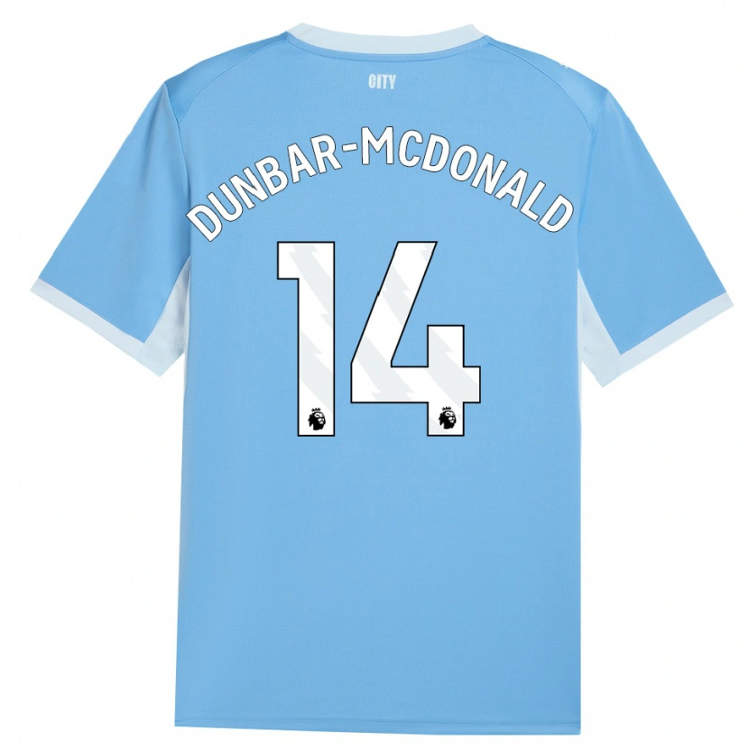 Danxen Mulher Camisola Christian Dunbar-Mcdonald #14 Lightskyblue Branco Principal 2026/27 Camisa