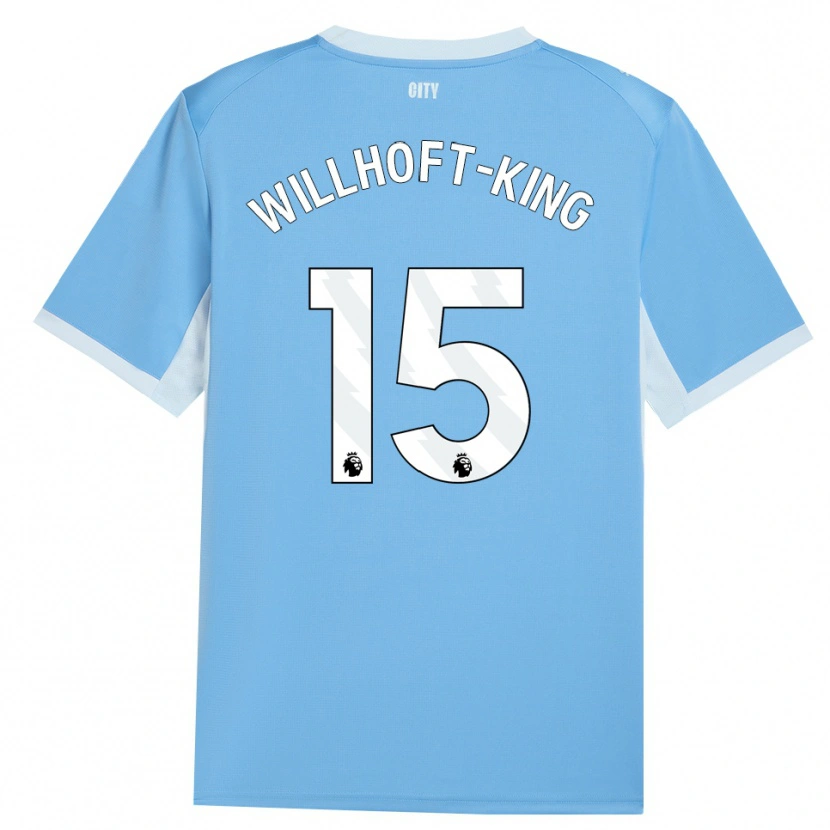 Danxen Mulher Camisola Han Willhoft-King #15 Lightskyblue Branco Principal 2026/27 Camisa