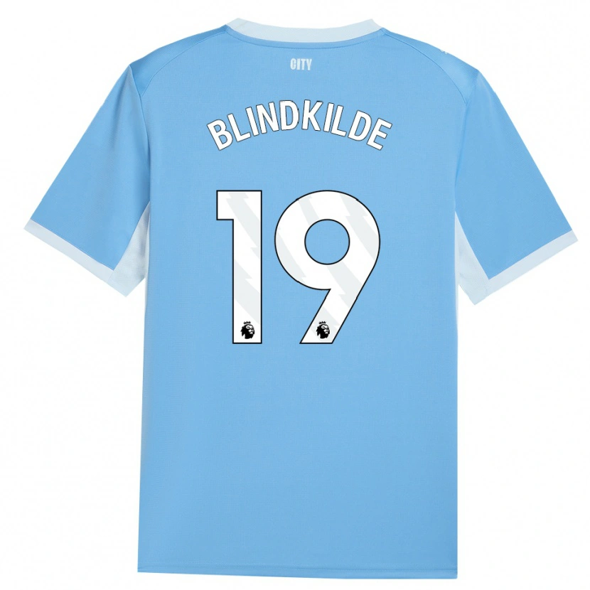 Danxen Mulher Camisola Laura Blindkilde Brown #19 Lightskyblue Branco Principal 2026/27 Camisa