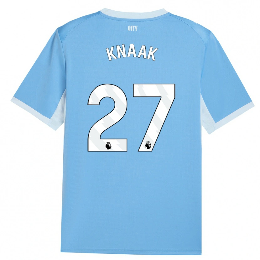 Danxen Mulher Camisola Rebecca Knaak #27 Lightskyblue Branco Principal 2026/27 Camisa
