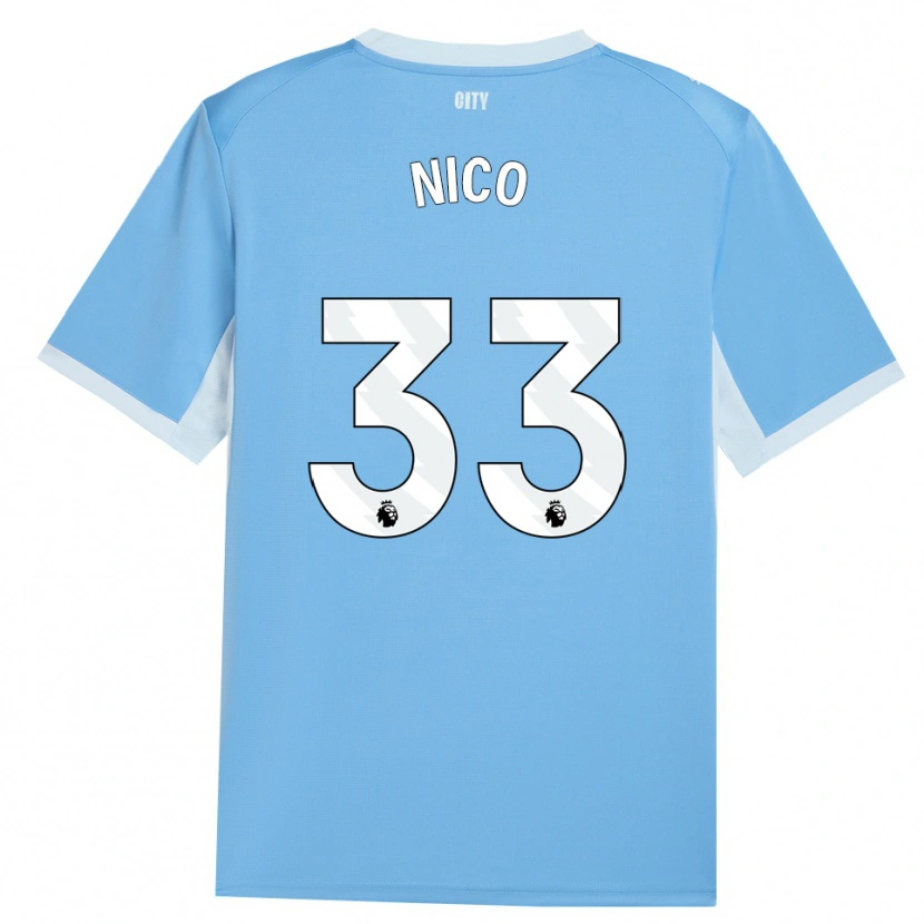 Danxen Mulher Camisola Nico O'reilly #33 Lightskyblue Branco Principal 2026/27 Camisa