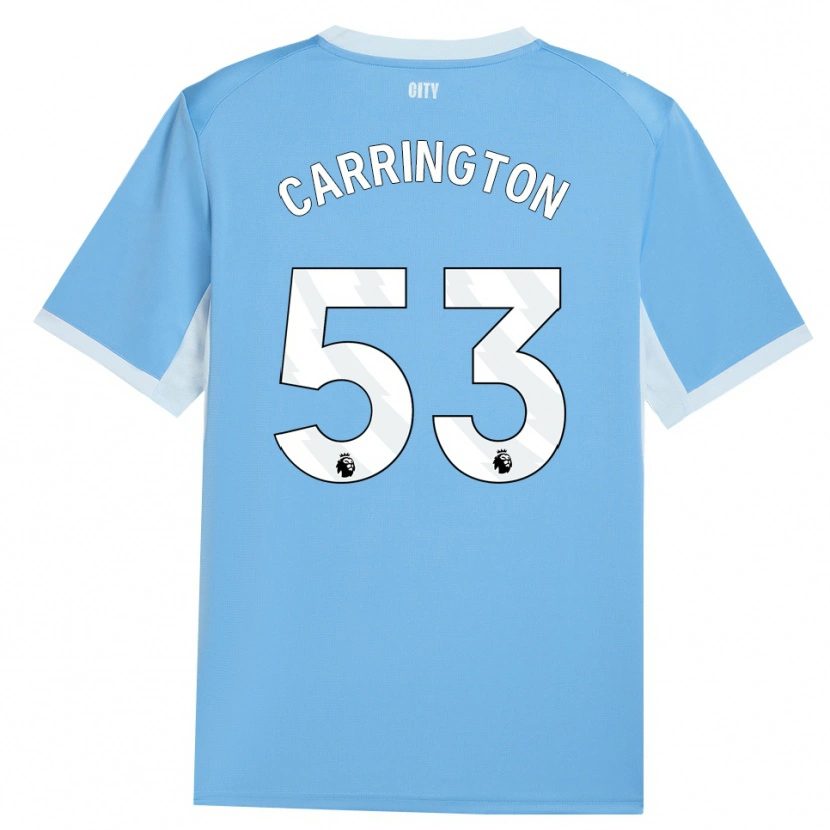 Danxen Mulher Camisola Ezra Carrington #53 Lightskyblue Branco Principal 2026/27 Camisa