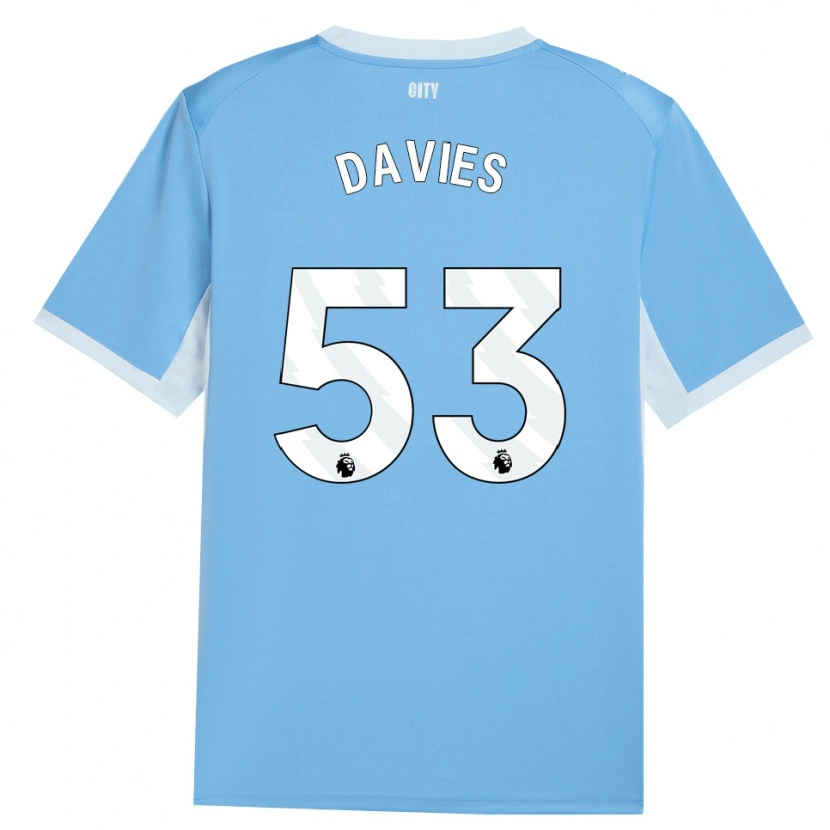 Danxen Mulher Camisola Mayzee Davies #53 Lightskyblue Branco Principal 2026/27 Camisa