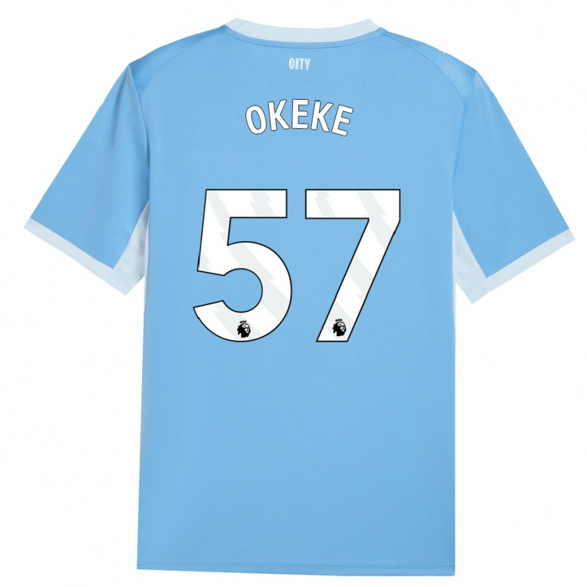 Danxen Mulher Camisola Michael Okeke #57 Lightskyblue Branco Principal 2026/27 Camisa