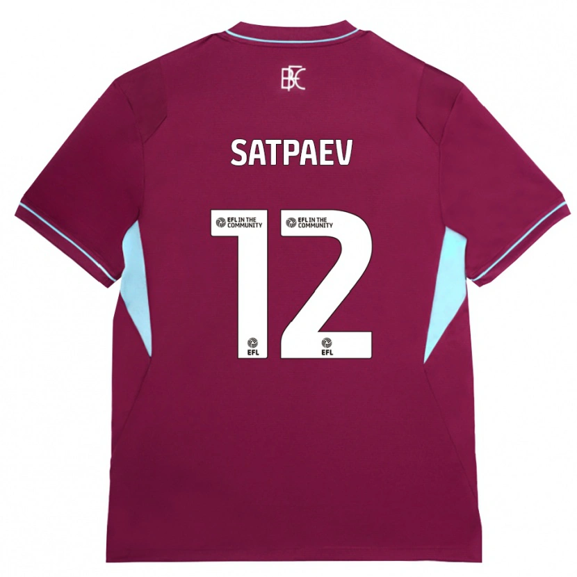 Danxen Mulher Camisola Dastan Satpaev #12 Borgonha Verde Principal 2026/27 Camisa