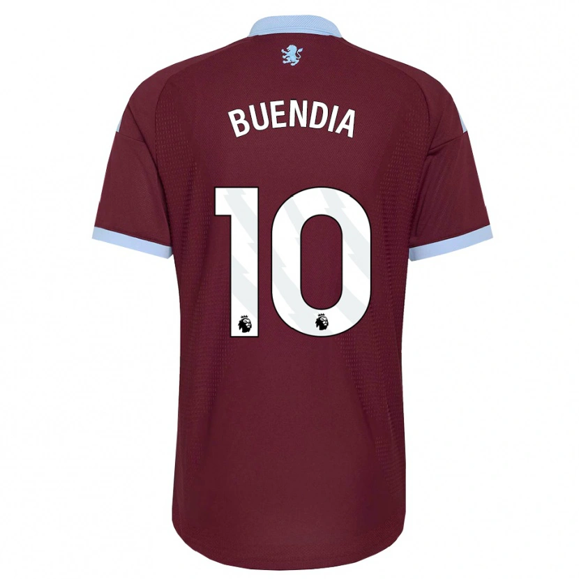 Danxen Mulher Camisola Emiliano Buendía #10 Cornflowerblue Borgonha Principal 2026/27 Camisa
