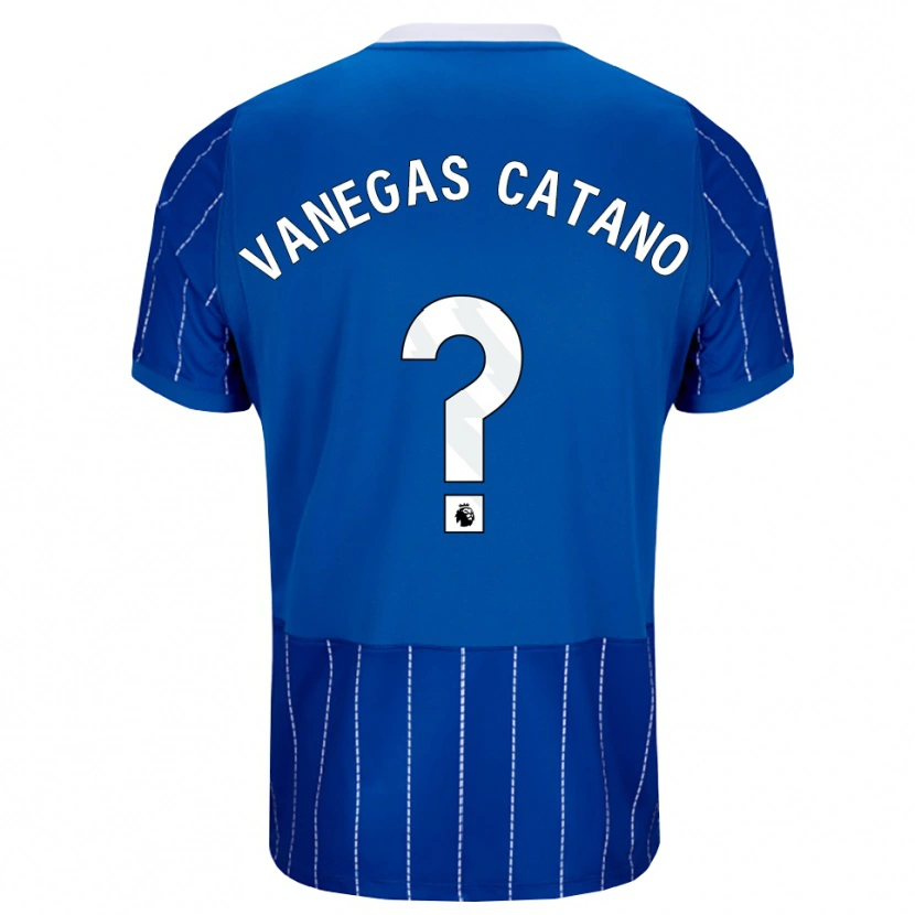 Danxen Mulher Camisola Manuela Vanegas Catano #0 Mediumblue Branco Principal 2026/27 Camisa