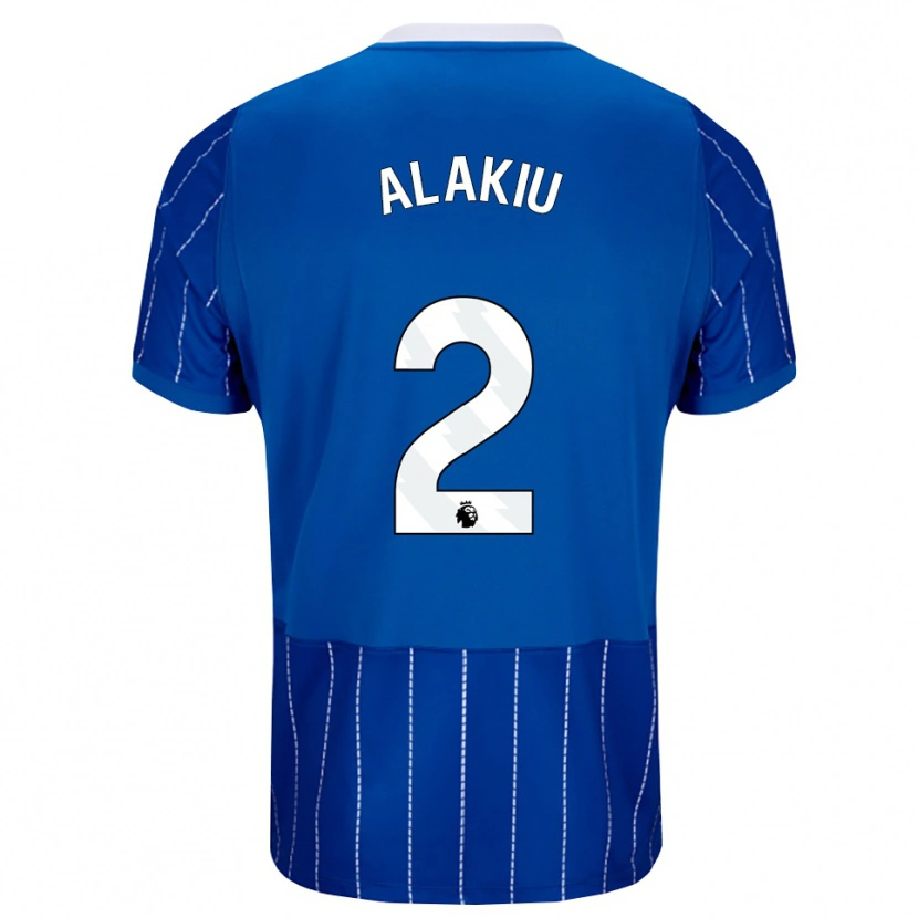 Danxen Mulher Camisola Isaiah Alakiu #2 Mediumblue Branco Principal 2026/27 Camisa