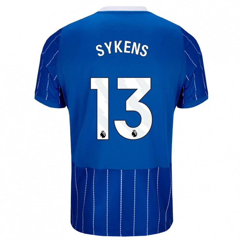 Danxen Mulher Camisola Rory Sykens #13 Mediumblue Branco Principal 2026/27 Camisa