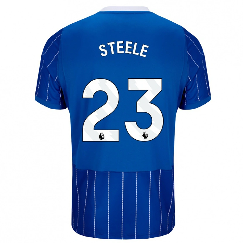 Danxen Mulher Camisola Jason Steele #23 Mediumblue Branco Principal 2026/27 Camisa