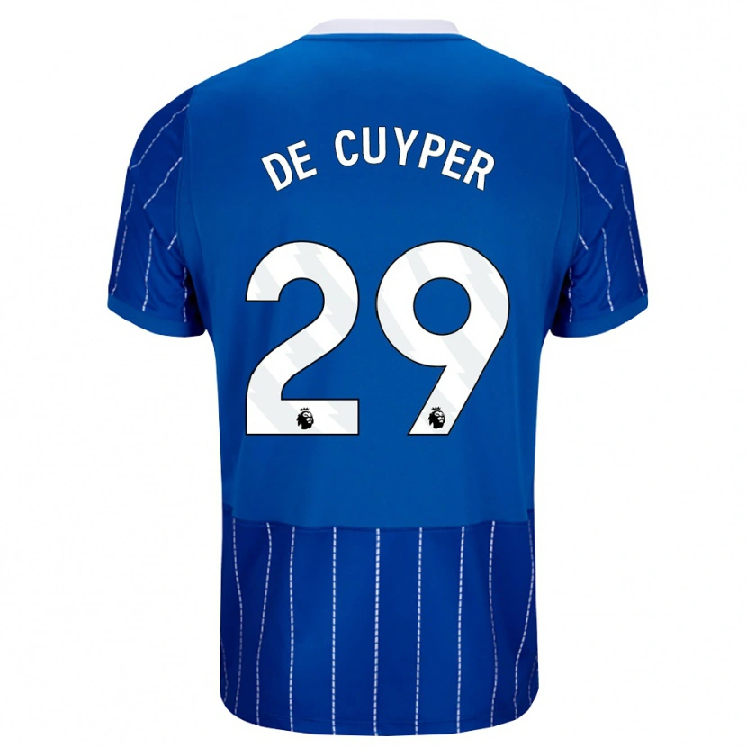 Danxen Mulher Camisola Maxim De Cuyper #29 Mediumblue Branco Principal 2026/27 Camisa