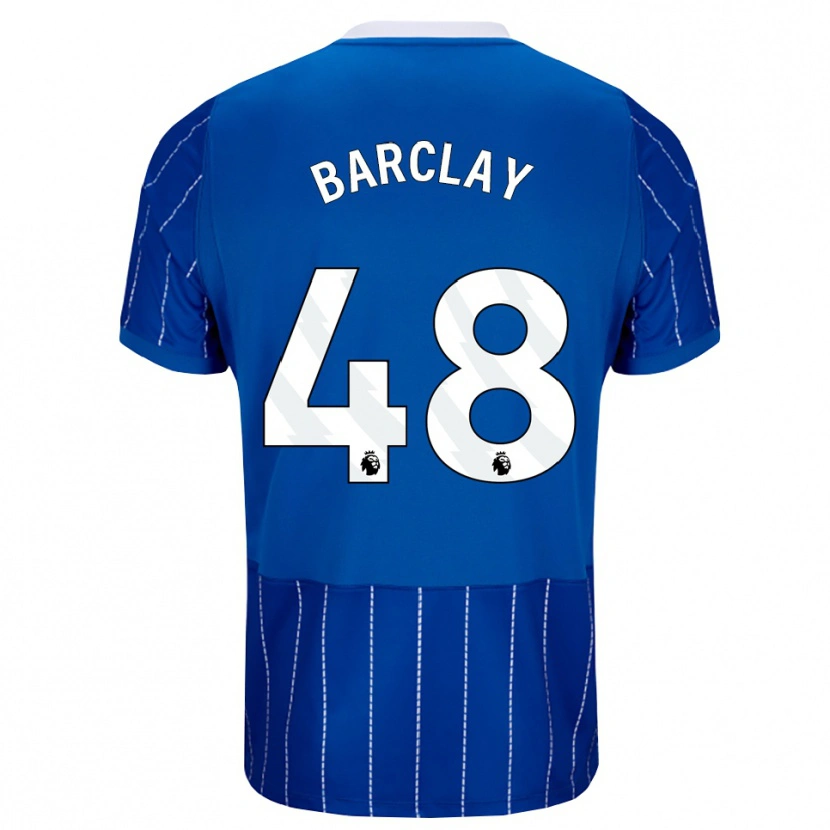 Danxen Mulher Camisola Ben Barclay #48 Mediumblue Branco Principal 2026/27 Camisa