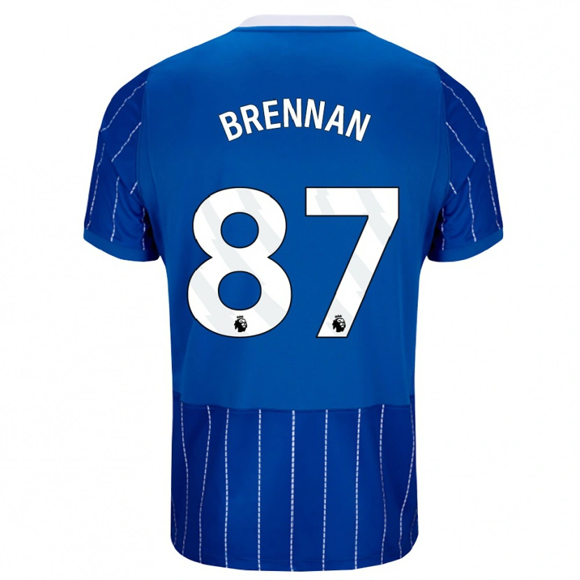 Danxen Mulher Camisola Zach Brennan #87 Mediumblue Branco Principal 2026/27 Camisa
