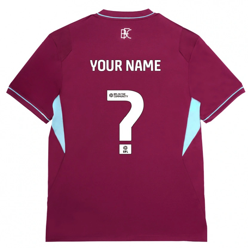 Danxen Mulher Camisola Seu Nome #0 Borgonha Verde Principal 2026/27 Camisa