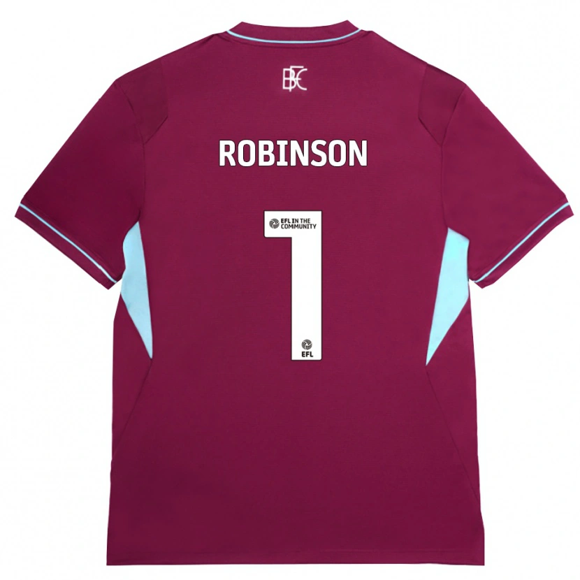 Danxen Mulher Camisola Jack Robinson #1 Borgonha Verde Principal 2026/27 Camisa