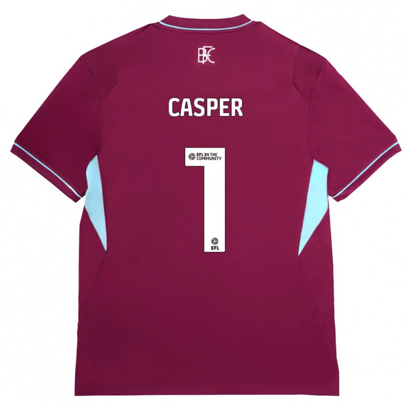 Danxen Mulher Camisola Charlie Casper #1 Borgonha Verde Principal 2026/27 Camisa