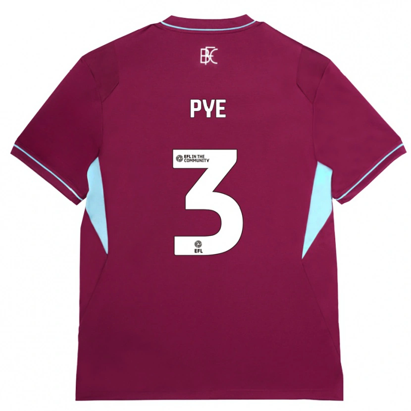Danxen Mulher Camisola Logan Pye #3 Borgonha Verde Principal 2026/27 Camisa