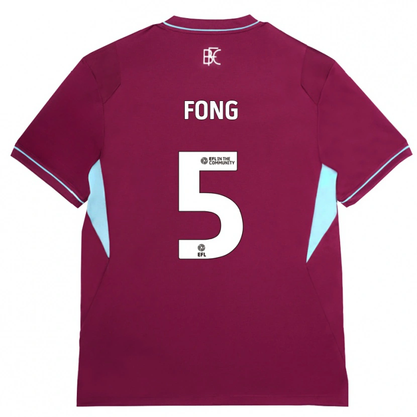 Danxen Mulher Camisola Luca Fong #5 Borgonha Verde Principal 2026/27 Camisa
