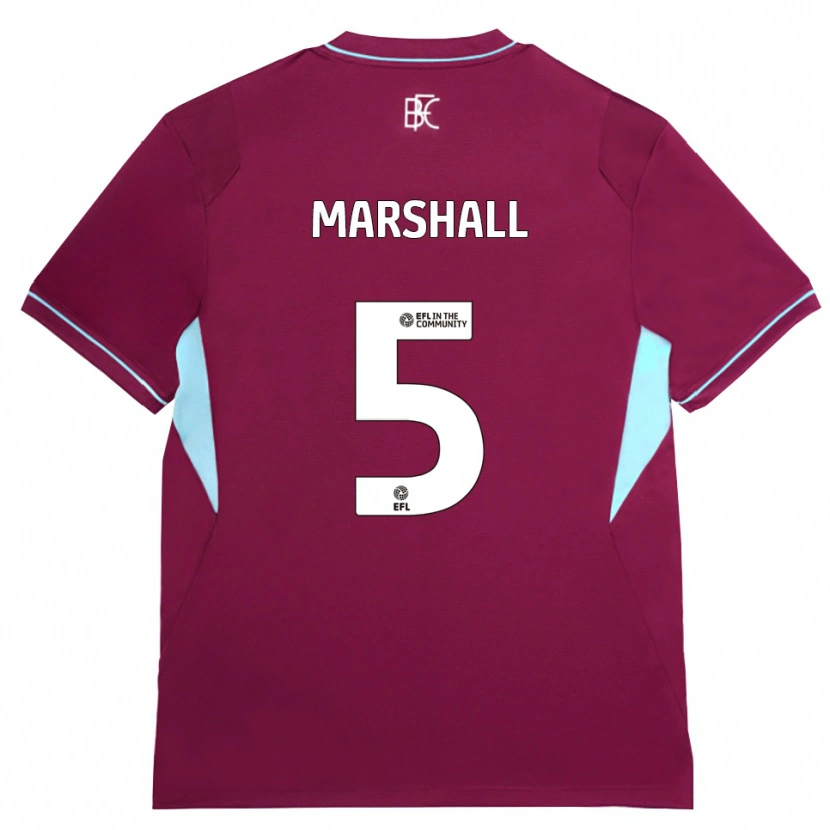 Danxen Mulher Camisola Georgia Marshall #5 Borgonha Verde Principal 2026/27 Camisa