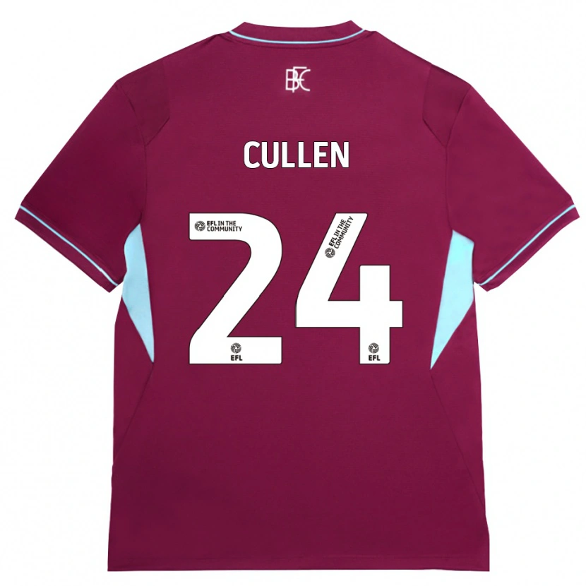 Danxen Mulher Camisola Josh Cullen #24 Borgonha Verde Principal 2026/27 Camisa