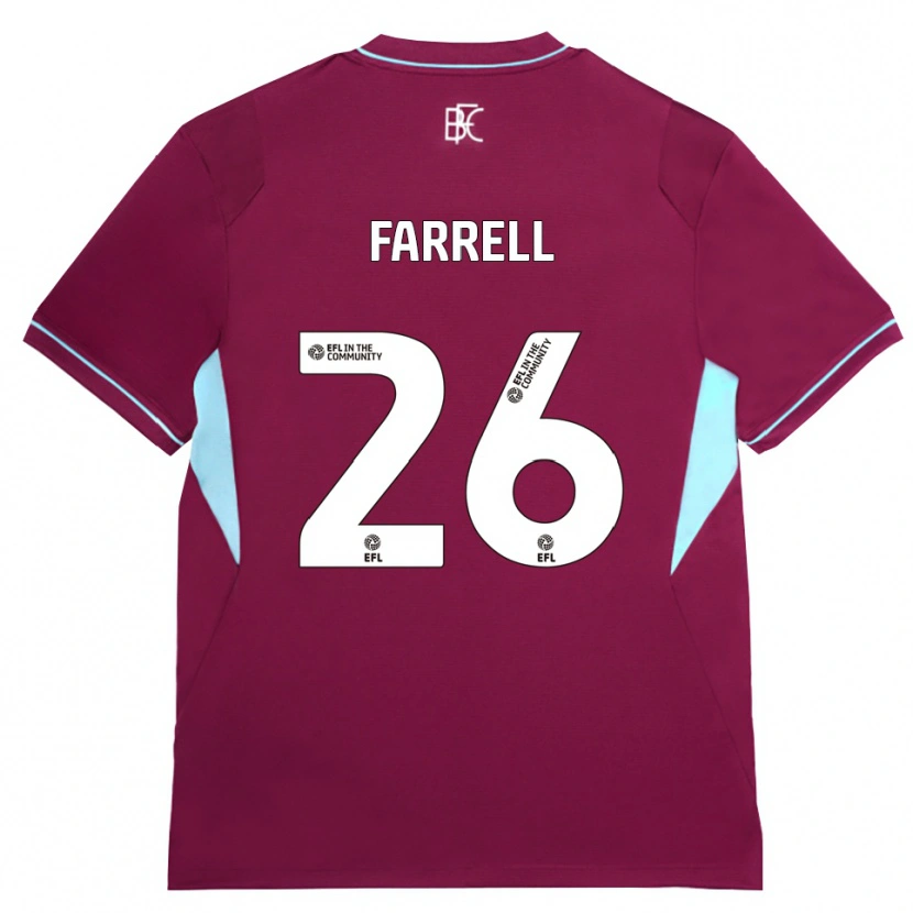 Danxen Mulher Camisola Lucy Farrell #26 Borgonha Verde Principal 2026/27 Camisa