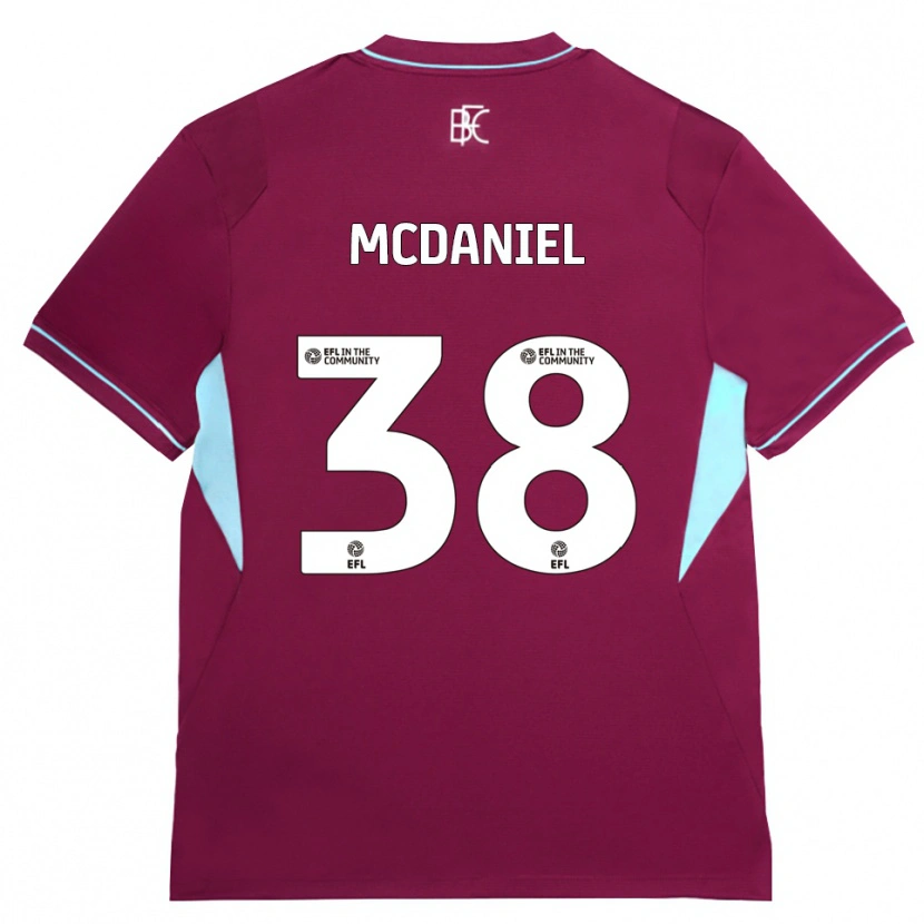 Danxen Mulher Camisola Louise Mcdaniel #38 Borgonha Verde Principal 2026/27 Camisa