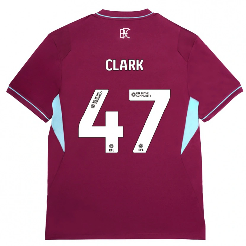 Danxen Mulher Camisola Ellis Clark #47 Borgonha Verde Principal 2026/27 Camisa