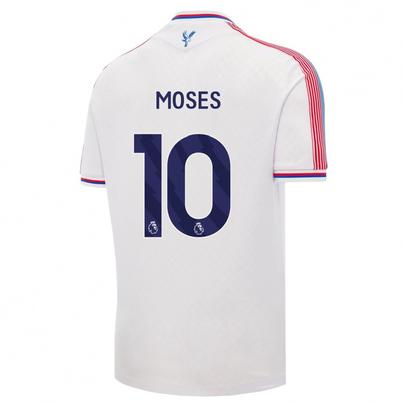 Danxen Mulher Camisola Kayden Moses #10 Branco Vermelho Azul Principal 2026/27 Camisa