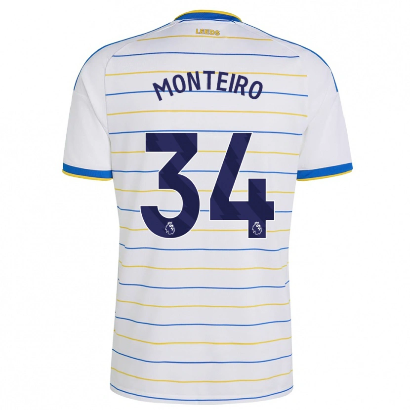 Danxen Mulher Camisola Diogo Monteiro #34 Vermelho Amarelo Azul Principal 2026/27 Camisa