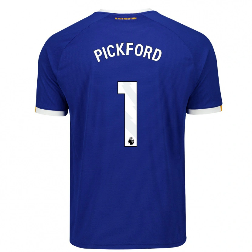 Danxen Mulher Camisola Jordan Pickford #1 Azul Branco Amarelo Principal 2026/27 Camisa