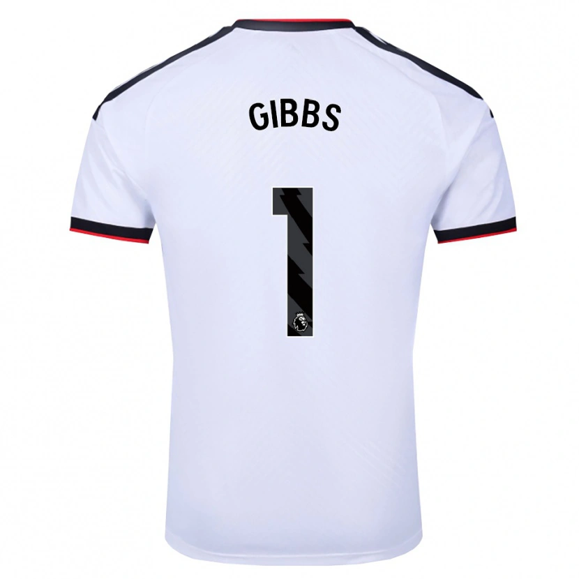 Danxen Mulher Camisola Frankie Gibbs #1 Branco Preto Vermelho Principal 2026/27 Camisa