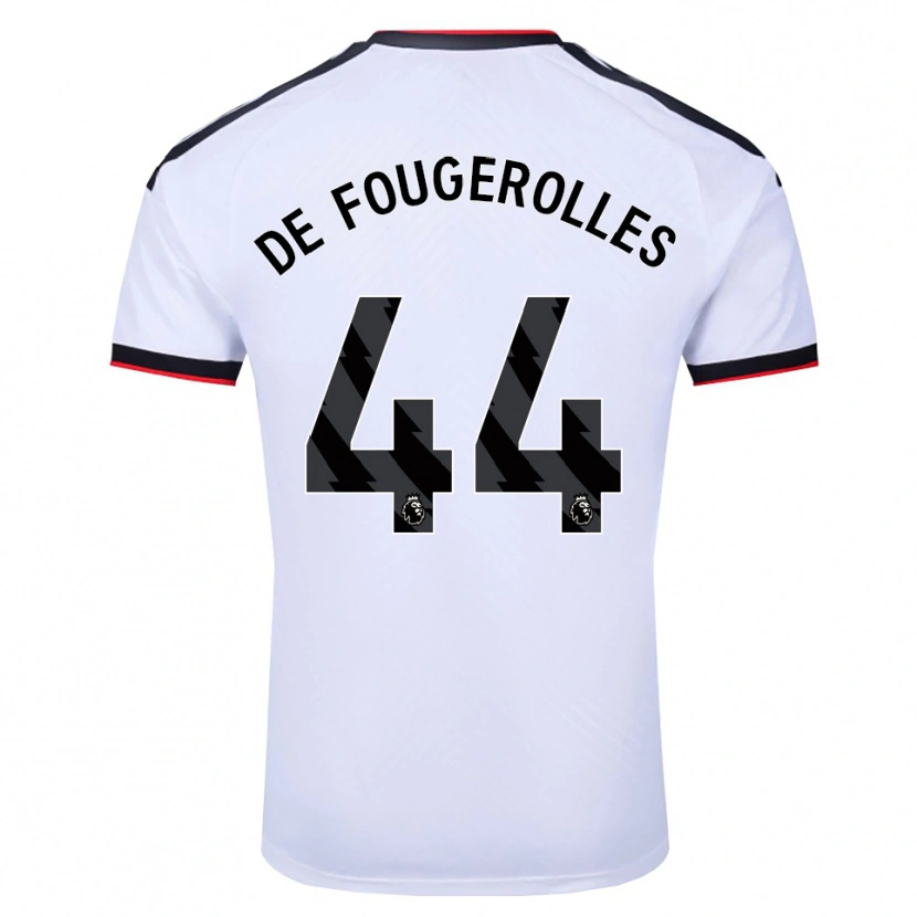 Danxen Mulher Camisola Luc De Fougerolles #44 Branco Preto Vermelho Principal 2026/27 Camisa