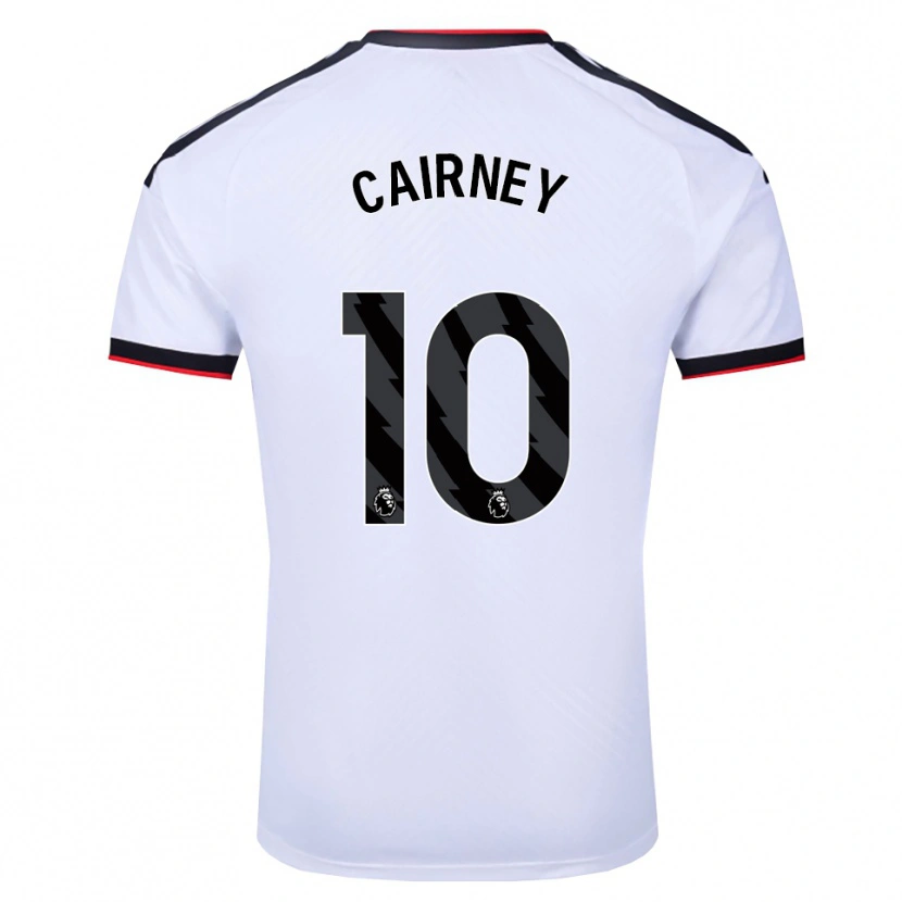Danxen Mulher Camisola Tom Cairney #10 Branco Preto Vermelho Principal 2026/27 Camisa