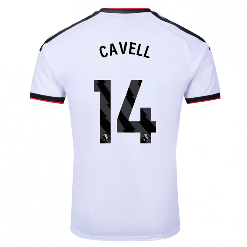 Danxen Mulher Camisola Tarrell Cavell #14 Branco Preto Vermelho Principal 2026/27 Camisa