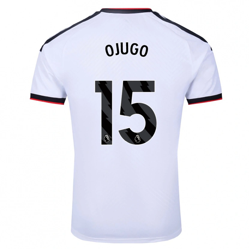 Danxen Mulher Camisola Tyrell Ojugo #15 Branco Preto Vermelho Principal 2026/27 Camisa