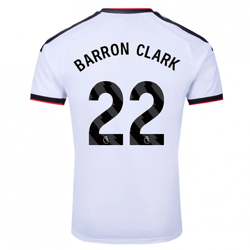Danxen Mulher Camisola Betty Barron-Clark #22 Branco Preto Vermelho Principal 2026/27 Camisa