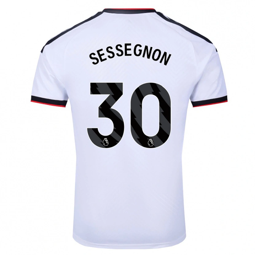 Danxen Mulher Camisola Ryan Sessegnon #30 Branco Preto Vermelho Principal 2026/27 Camisa