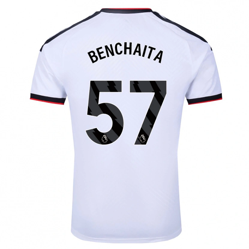 Danxen Mulher Camisola Nazim Benchaita #57 Branco Preto Vermelho Principal 2026/27 Camisa