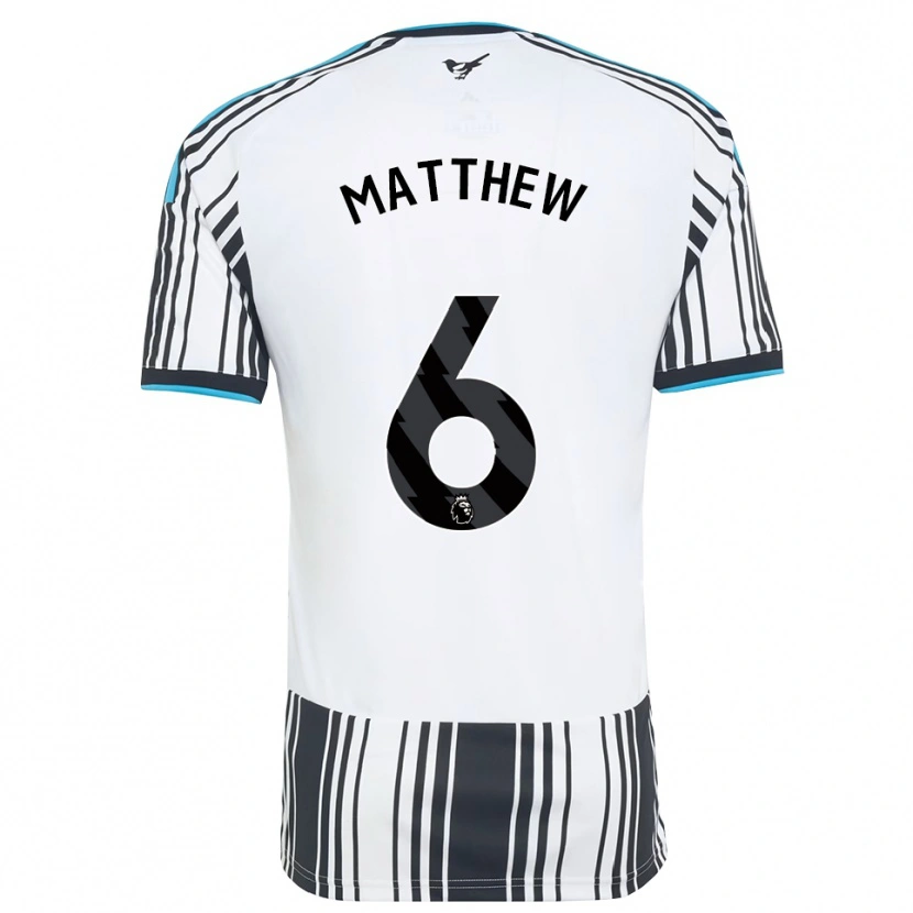 Danxen Mulher Camisola Matthew Taylor #6 Skyblue Preto Branco Principal 2026/27 Camisa