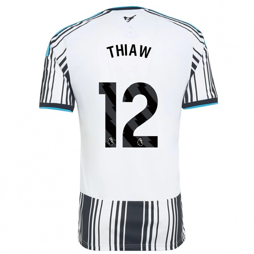 Danxen Mulher Camisola Malick Thiaw #12 Skyblue Preto Branco Principal 2026/27 Camisa