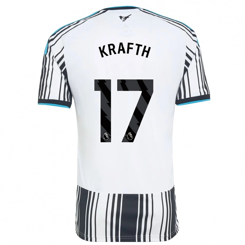Danxen Mulher Camisola Emil Krafth #17 Skyblue Preto Branco Principal 2026/27 Camisa