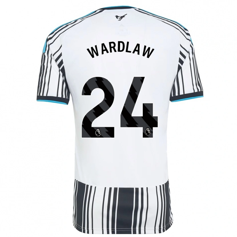 Danxen Mulher Camisola Charlotte Wardlaw #24 Skyblue Preto Branco Principal 2026/27 Camisa