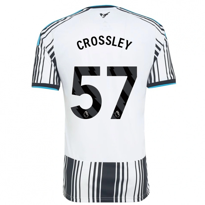 Danxen Mulher Camisola Kyle Crossley #57 Skyblue Preto Branco Principal 2026/27 Camisa